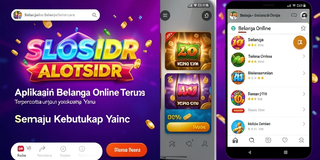Antarmuka SLOTSIDR menampilkan kemudahan berbelanja online.