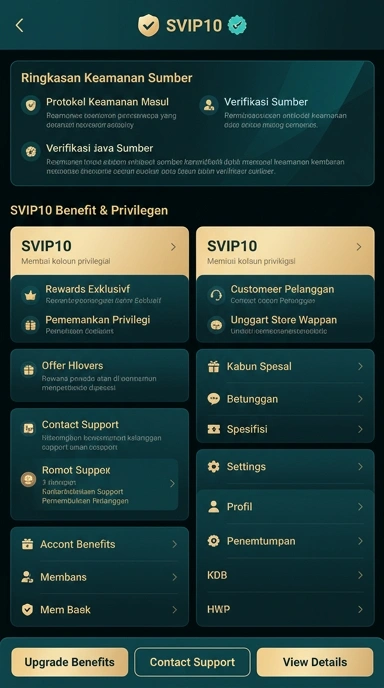 Tampilan kanal resmi svip10